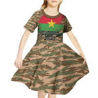 Burkina Faso Military Kid Short Sleeve Dress Bravo Caption Traore! Viva Burkina Faso Nation!