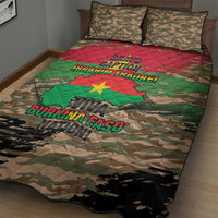 Burkina Faso Military Quilt Bed Set Bravo Caption Traore! Viva Burkina Faso Nation!