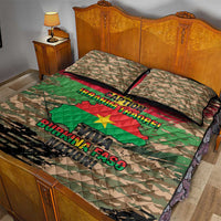 Burkina Faso Military Quilt Bed Set Bravo Caption Traore! Viva Burkina Faso Nation!