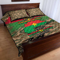 Burkina Faso Military Quilt Bed Set Bravo Caption Traore! Viva Burkina Faso Nation!