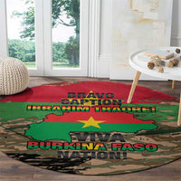 Burkina Faso Military Round Carpet Bravo Caption Traore! Viva Burkina Faso Nation!