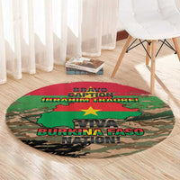 Burkina Faso Military Round Carpet Bravo Caption Traore! Viva Burkina Faso Nation!