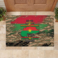 Burkina Faso Military Rubber Doormat Bravo Caption Traore! Viva Burkina Faso Nation!