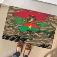 Burkina Faso Military Rubber Doormat Bravo Caption Traore! Viva Burkina Faso Nation!