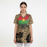 Burkina Faso Military Scrub Top Bravo Caption Traore! Viva Burkina Faso Nation! - Wonder Print Shop
