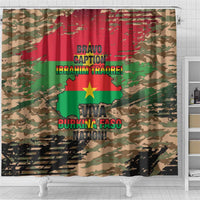 Burkina Faso Military Shower Curtain Bravo Caption Traore! Viva Burkina Faso Nation!