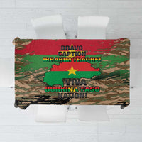Burkina Faso Military Tablecloth Bravo Caption Traore! Viva Burkina Faso Nation!
