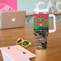 Burkina Faso Military Tumbler With Handle Bravo Caption Traore! Viva Burkina Faso Nation!