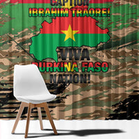 Burkina Faso Military Window Curtain Bravo Caption Traore! Viva Burkina Faso Nation!