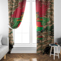 Burkina Faso Military Window Curtain Bravo Caption Traore! Viva Burkina Faso Nation!