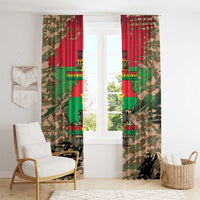 Burkina Faso Military Window Curtain Bravo Caption Traore! Viva Burkina Faso Nation!