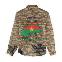 Burkina Faso Military Women Casual Shirt Bravo Caption Traore! Viva Burkina Faso Nation!