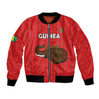 Custom Guinea Football Bomber Jacket Allez Syli National - Wonder Print Shop
