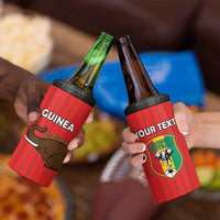 Custom Guinea Football 4 in 1 Can Cooler Tumbler Allez Syli National - Wonder Print Shop