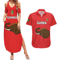 Custom Guinea Football Couples Matching Summer Maxi Dress and Hawaiian Shirt Allez Syli National - Wonder Print Shop