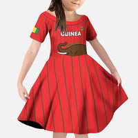 Custom Guinea Football Family Matching Puletasi and Hawaiian Shirt Allez Syli National - Wonder Print Shop
