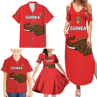 Custom Guinea Football Family Matching Summer Maxi Dress and Hawaiian Shirt Allez Syli National - Wonder Print Shop