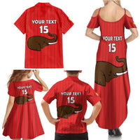 Custom Guinea Football Family Matching Summer Maxi Dress and Hawaiian Shirt Allez Syli National - Wonder Print Shop