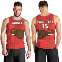 Custom Guinea Football Men Tank Top Allez Syli National - Wonder Print Shop