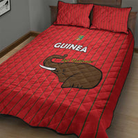 Guinea Football Quilt Bed Set Allez Syli National - Wonder Print Shop
