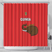 Guinea Football Shower Curtain Allez Syli National - Wonder Print Shop