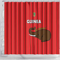 Guinea Football Shower Curtain Allez Syli National - Wonder Print Shop