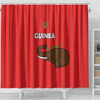 Guinea Football Shower Curtain Allez Syli National - Wonder Print Shop