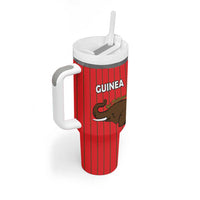 Custom Guinea Football Tumbler With Handle Allez Syli National - Wonder Print Shop
