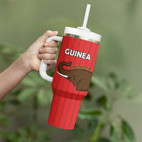 Custom Guinea Football Tumbler With Handle Allez Syli National - Wonder Print Shop
