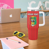 Custom Guinea Football Tumbler With Handle Allez Syli National - Wonder Print Shop
