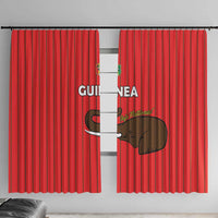 Guinea Football Window Curtain Allez Syli National - Wonder Print Shop