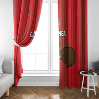 Guinea Football Window Curtain Allez Syli National - Wonder Print Shop