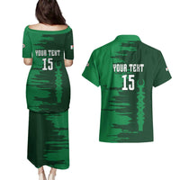 Custom Madagascar Football Couples Matching Puletasi and Hawaiian Shirt Go Barea - Wonder Print Shop