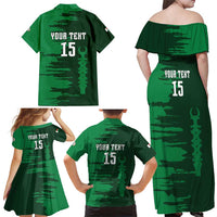 Custom Madagascar Football Family Matching Off Shoulder Maxi Dress and Hawaiian Shirt Go Barea - Wonder Print Shop