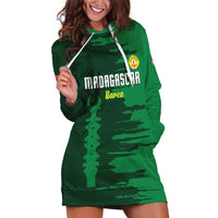 Custom Madagascar Football Hoodie Dress Go Barea - Wonder Print Shop