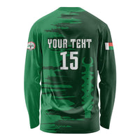 Custom Madagascar Football Long Sleeve Shirt Go Barea - Wonder Print Shop