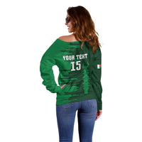 Custom Madagascar Football Off Shoulder Sweater Go Barea - Wonder Print Shop