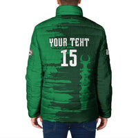 Custom Madagascar Football Padded Jacket Go Barea - Wonder Print Shop