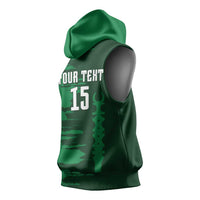 Custom Madagascar Football Sleeveless Hoodie Go Barea - Wonder Print Shop