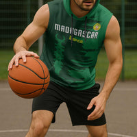 Custom Madagascar Football Sleeveless Hoodie Go Barea - Wonder Print Shop