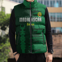 Custom Madagascar Football Sleeveless Puffer Jacket Go Barea - Wonder Print Shop