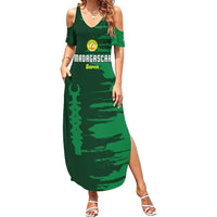 Custom Madagascar Football Summer Maxi Dress Go Barea - Wonder Print Shop