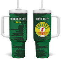 Custom Madagascar Football Tumbler With Handle Go Barea - Wonder Print Shop