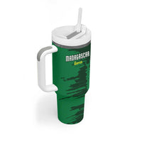 Custom Madagascar Football Tumbler With Handle Go Barea - Wonder Print Shop