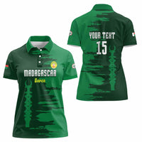 Custom Madagascar Football Women Polo Shirt Go Barea - Wonder Print Shop