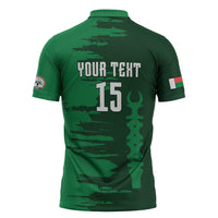 Custom Madagascar Football Zipper Polo Shirt Go Barea - Wonder Print Shop