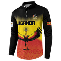 Custom Uganda Football Button Sweatshirt Go Cranes Go - Wonder Print Shop