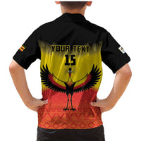 Custom Uganda Football Family Matching Mermaid Dress and Hawaiian Shirt Go Cranes Go - Wonder Print Shop