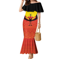 Custom Uganda Football Family Matching Mermaid Dress and Hawaiian Shirt Go Cranes Go - Wonder Print Shop