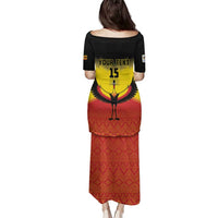 Custom Uganda Football Family Matching Puletasi and Hawaiian Shirt Go Cranes Go - Wonder Print Shop